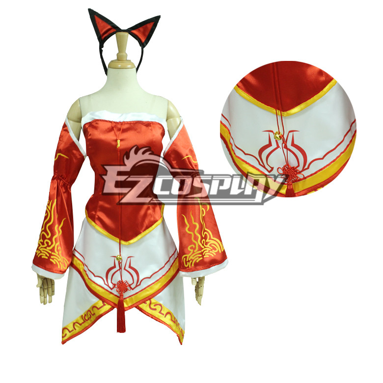 League Of Legends LOL Ahri Classic Skin Cosplay Costume - B Version