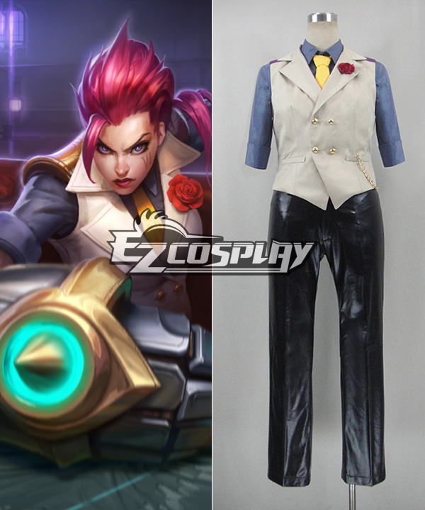 

League of Legends the Prodigal Explorer Debonair Vi Cosplay Costume