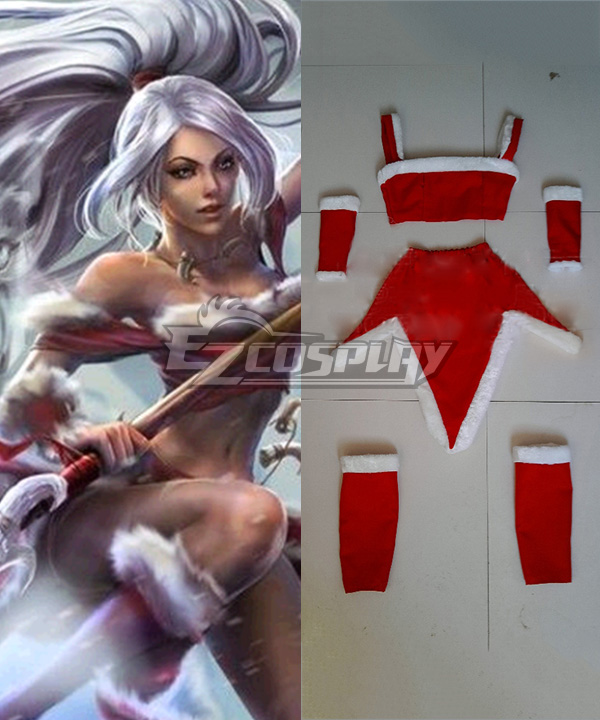 

League of Legends LOL Nidalee The Bestial Huntress Snow Festival Cosplay Costume