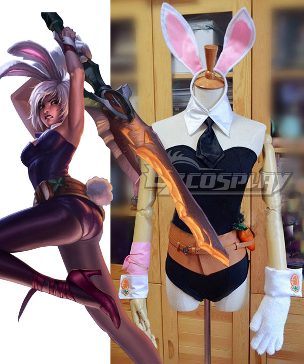 League of Legends LOL Bunny Riven Sexy Battle Bunny Cosplay Costume
