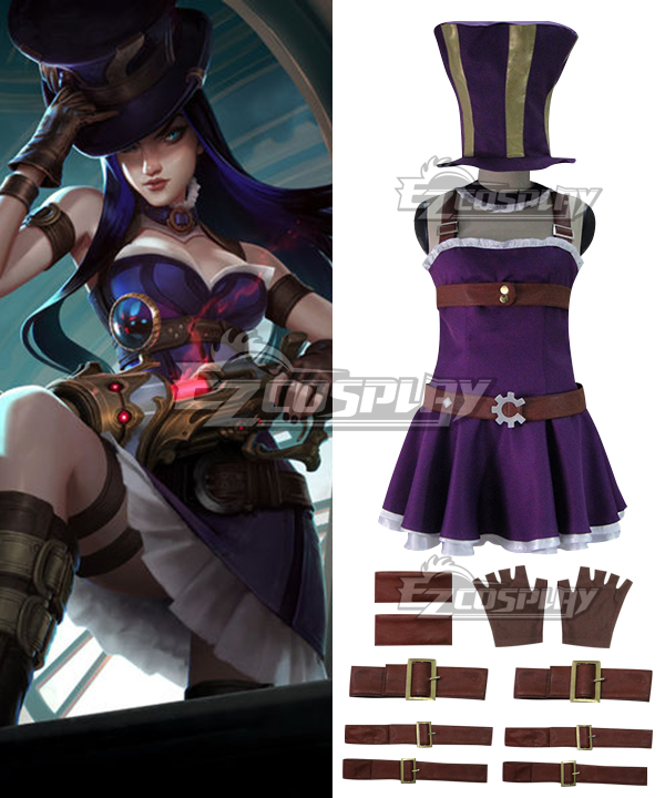 League of Legends Caitlyn, der Sheriff von Piltover, Cosplay-Kostüm