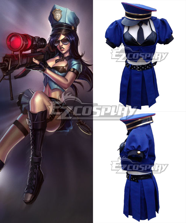League of Legends Officer Caitlyn The Sheriff of Piltover Cosplay Costume