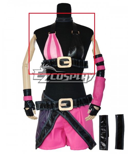 

League Of Legends LOL JINX The Loose Cannon Cosplay Costume - Only Top And Neck wear