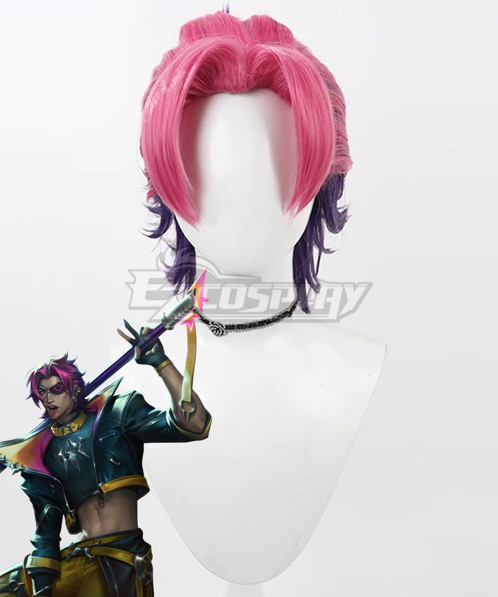 League Of Legends LOL HEARTSTEEL Shieda Kayn Pink Purple Cosplay Wig