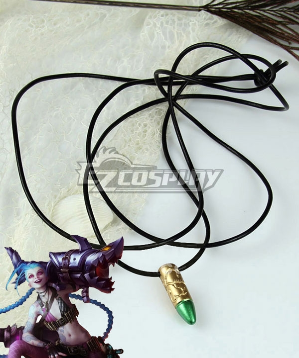 

League Of Legends LOL Loose Cannon Jinx Bullet Necklace Cosplay Accessory Prop