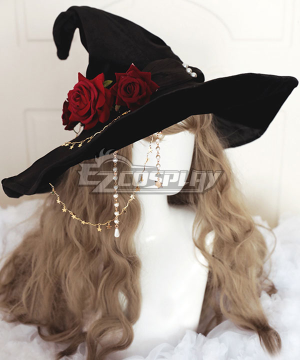 Lolita Series Halloween Wizard Blue Hat Cosplay Accessory Prop