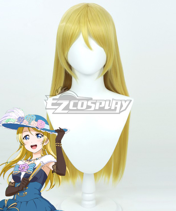 Love Live! Lovelive! Eli Ayase Ball Ver. Yellow Cosplay Wig