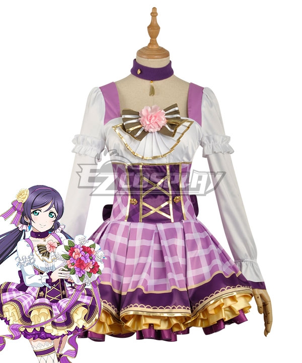 Love Live! Lovelive! Nozomi Tojo School Idol Festival Flower Bouquet Dress Cosplay Costume