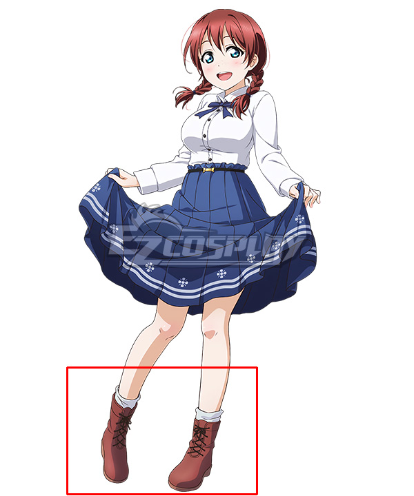 Love Live! Lovelive! PERFECT Dream Project Emma Verde Brown Cosplay Shoes