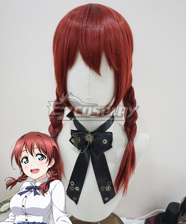 Love Live! Lovelive! PERFECT Dream Project Emma Verde Wine Red Cosplay Wig