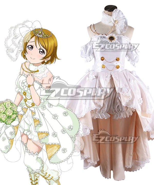 Love Live! Lovelive! Wedding Bride Dress Party Dress Hanayo Koizumi Cosplay Costume