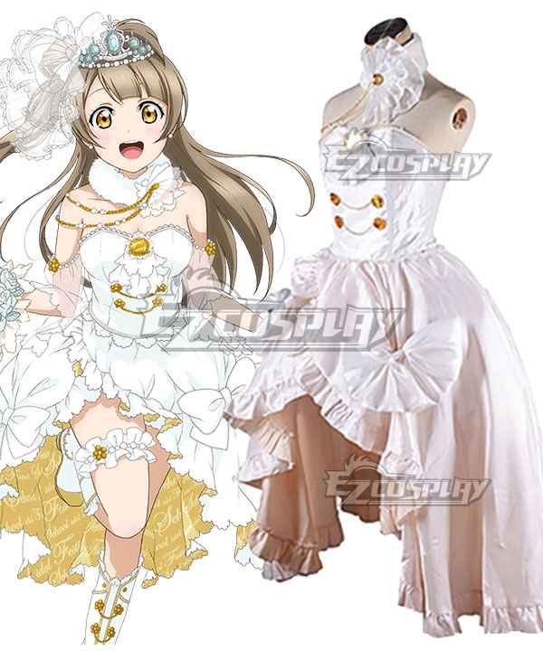 Love Live! Lovelive! Wedding Bride Dress Party Dress Kotori Minami Cosplay Costume