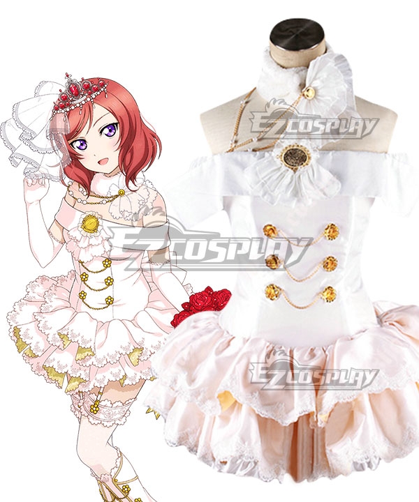 Love Live! Lovelive! Wedding Bride Dress Party Dress Maki Nishikino Cosplay Costume