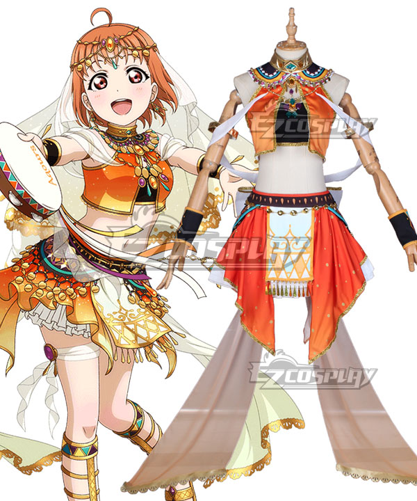 LoveLive! Sunshine!! Aqours Chika Takami Dancer Awaken Cosplay Costume