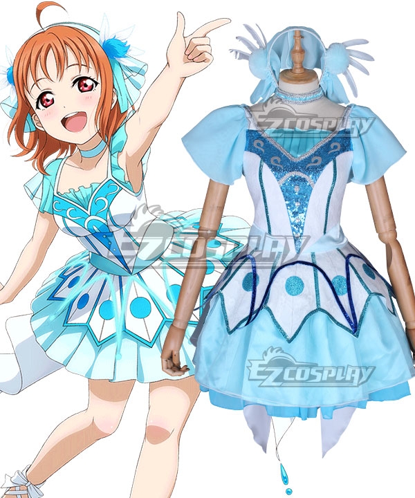 

Love Live! Sunshine!! WATER BLUE NEW WORLD Chika Takami Cosplay Costume