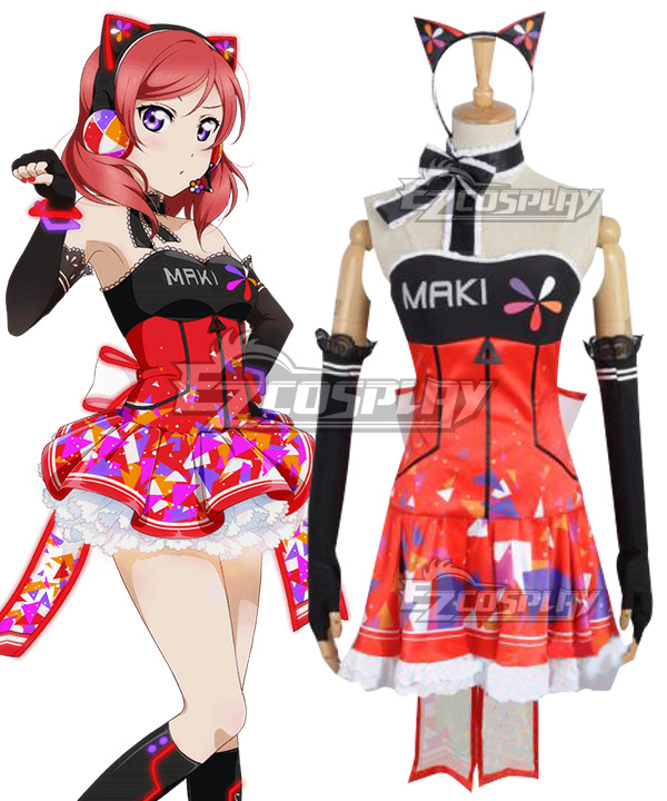 Love Live! lovelive! Cyber Idolized Gaming Game Awaken Maki Nishikino Cosplay Costume