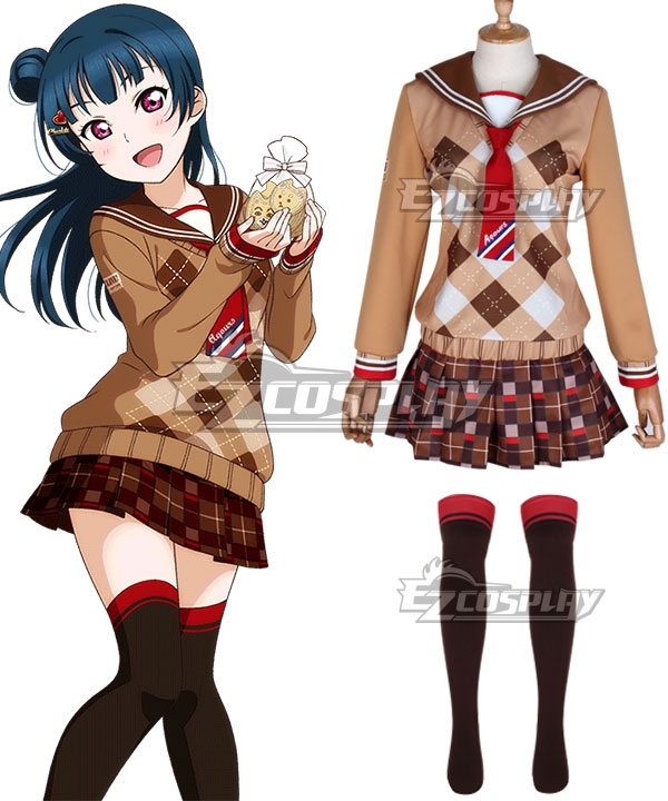 

LoveLive! Sunshine!! 2018 Chocolate Valentine's Day Tsushima Yoshiko Cosplay Costume