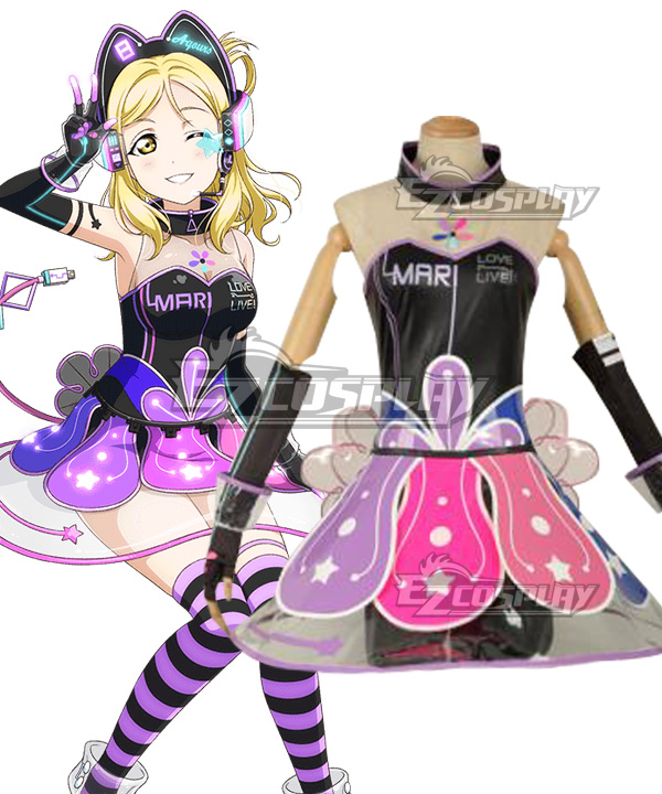 Love Live! lovelive! sunshine!! Cyber Idolized Gaming Game Awaken Mari Ohara Cosplay Costume