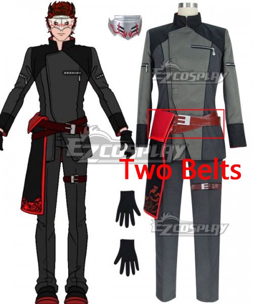 

RWBY Volume 5 The White Fang Adam Taurus Two Belts Cosplay Accessory Prop