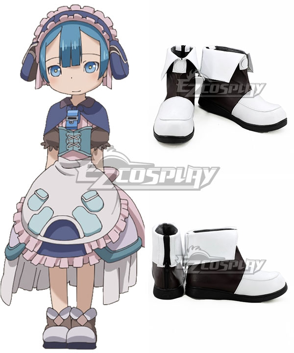 Made in Abyss Maruruku Black White Cosplay Shoes