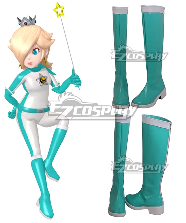 

Mario Kart 8 Rosalina Bikesuit Green Shoes Cosplay Boots