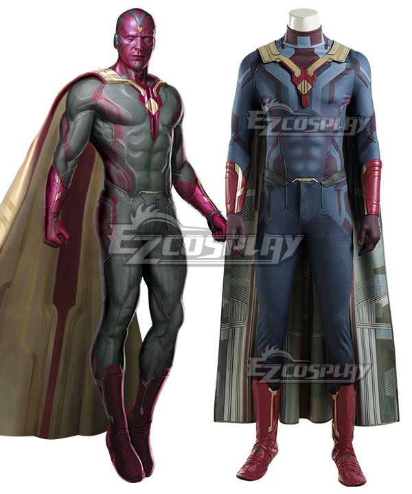Marvel 2018 Avengers: Infinity War Vision Cosplay Costume