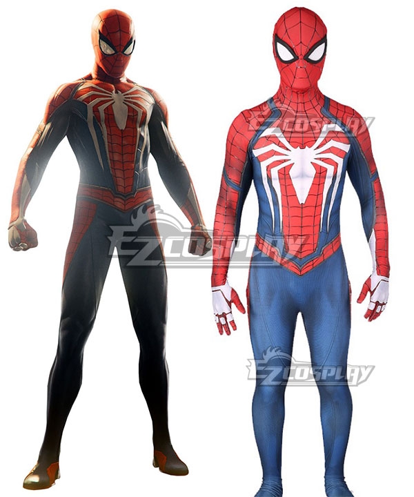 Marvel 2018 Video Game PS4 Spider Man Peter Parker Spandex Jumpsuit Cosplay Costume