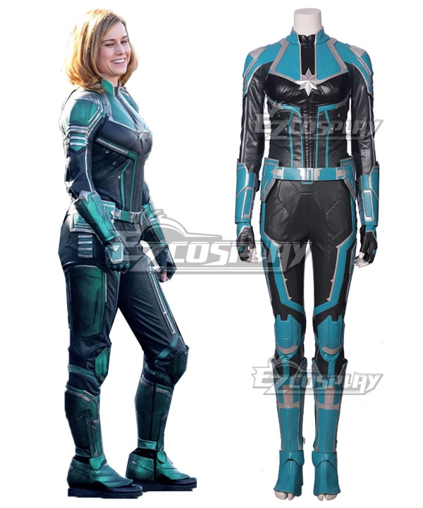 

Marvel 2019 Movie Captain Marvel Carol Danvers Printed Cosplay Costume