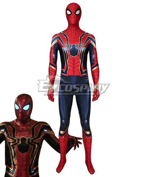 Marvel 2019 Spider-Man: Far From Home SpiderMan Peter Parker Steel Zentai Jumpsuit Cosplay Costume