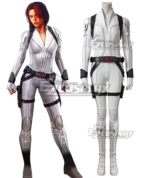 

Marvel 2020 Movie Black Widow Black Widow White Suit Cosplay Costume B Edition