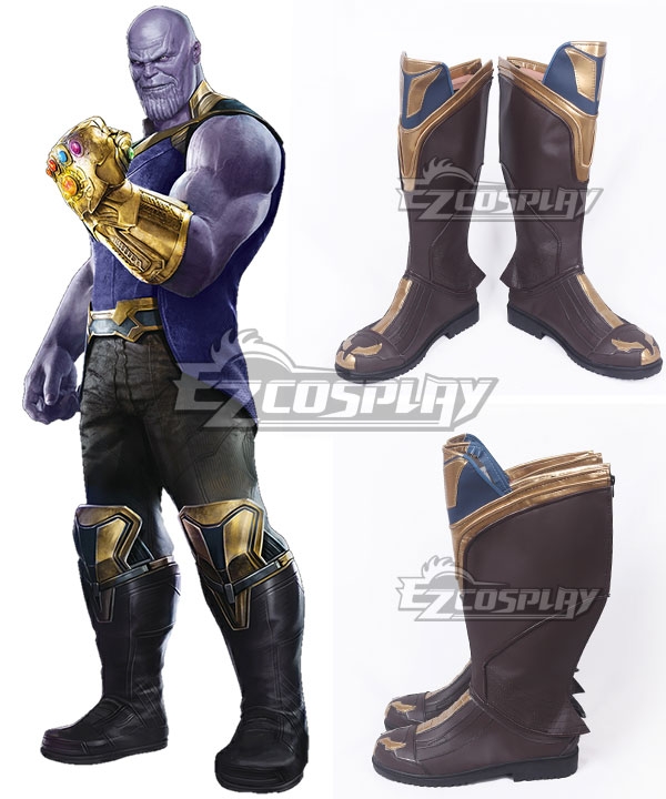 Marvel Avengers 3: Infinity War Thanos Black Shoes Cosplay Boots