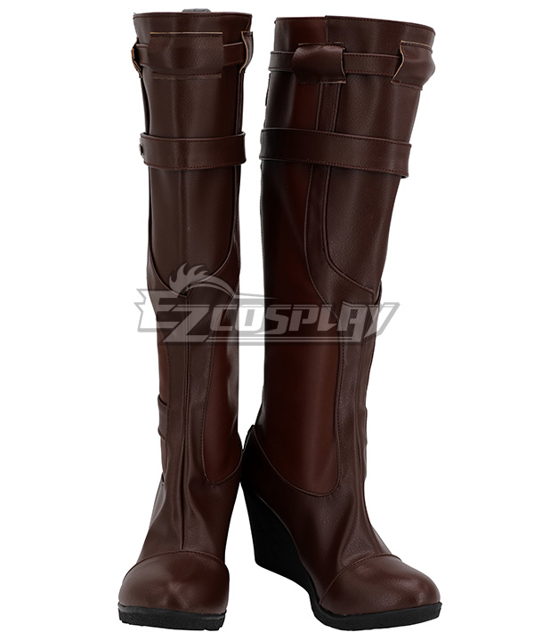 Marvel Avengers Endgame Nebula Brown Shoes Cosplay Boots