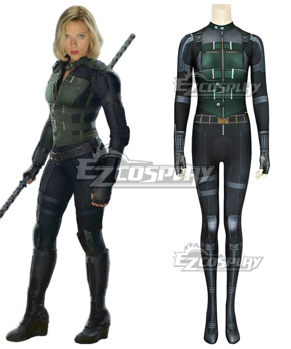 Marvel Avengers: Infinity War Black Widow Natasha Romanoff Zentai Jumpsuit Cosplay Costume