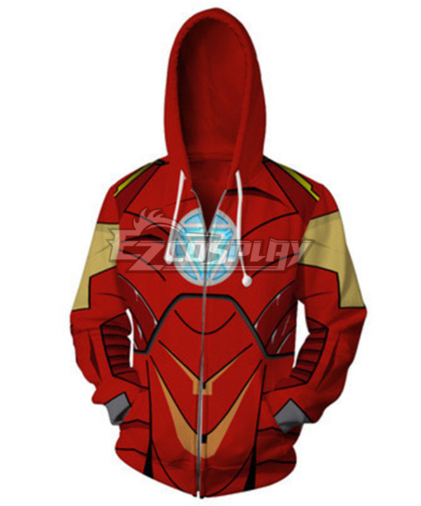 Marvel Avengers iron man ironman Tony Stark Hoodie Cosplay Costume