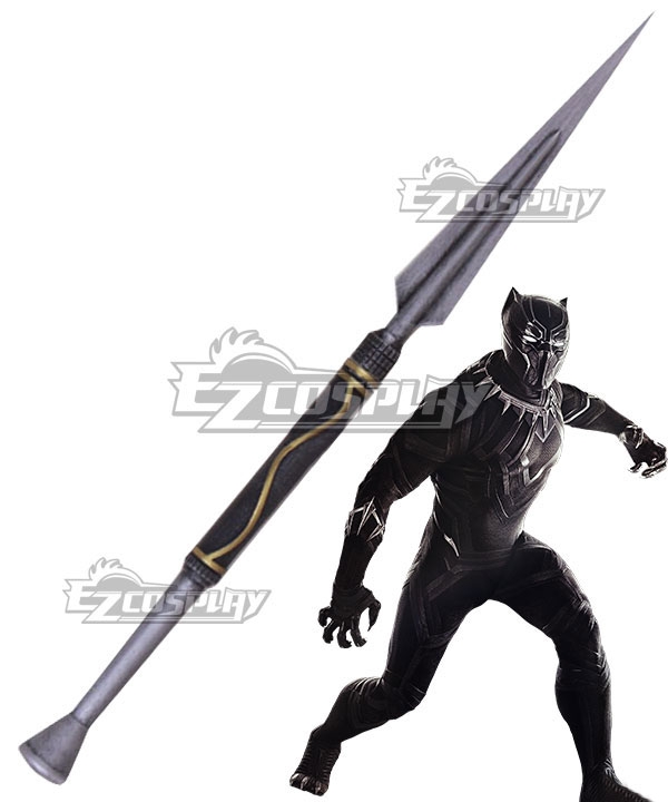

Marvel Black Panther 2018 Movie T'Challa Black Panther Spear Cosplay Weapon Prop
