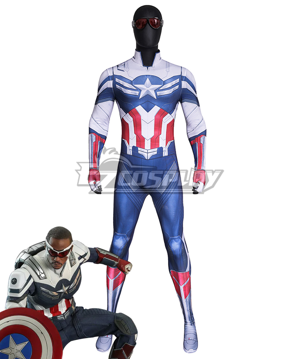 Marvel Captain America 4 The Falcon and the Winter Soldier Sam Wilson Jumpsuit-New Edtion Cosplay Costume