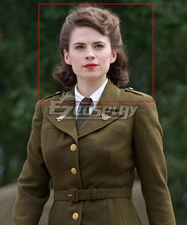 

Marvel Captain America Peggy Carter Brown Cosplay Wig