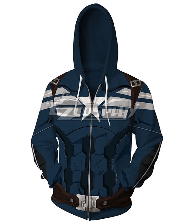 

Marvel Captain America The Winter Soldier Steven Rogers Coat Hoodie Cosplay Costume