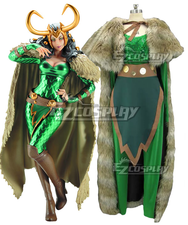 Marvel Comic Lady Loki Cosplay Costume
