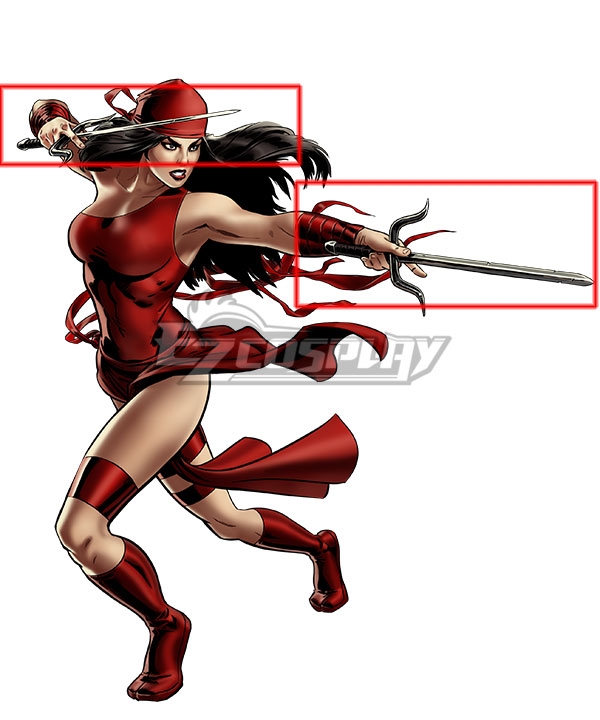 Marvel Comics Elektra Natchios Two Sai Cosplay Weapon Prop