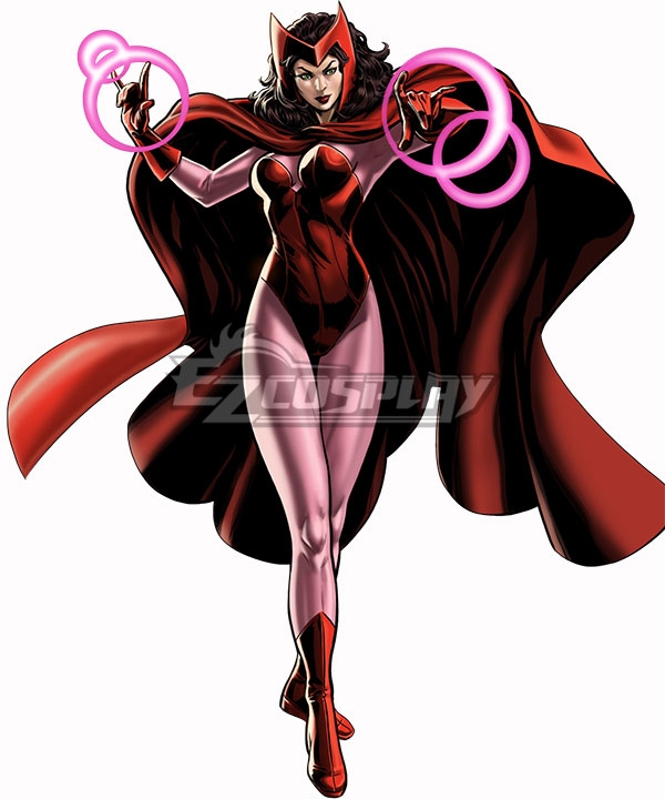 Marvel Comics Red Scarlet Witch Cosplay Costume