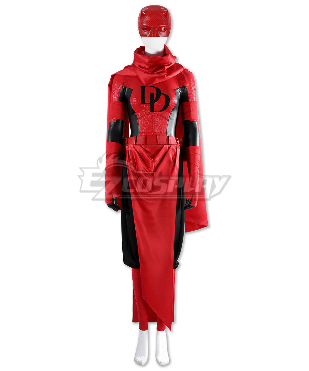 Marvel Daredevil Woman Without Fear Female Daredevil Elektra Natchios  Cosplay Costume, image size:1000x1200