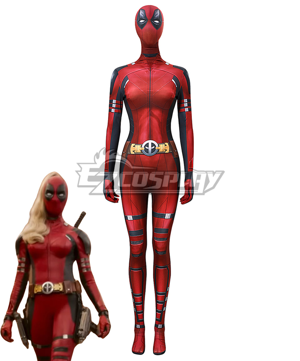 Marvel Deadpool Deadpool 3 Lady Wade Wilson Female Suit Cosplay Costume