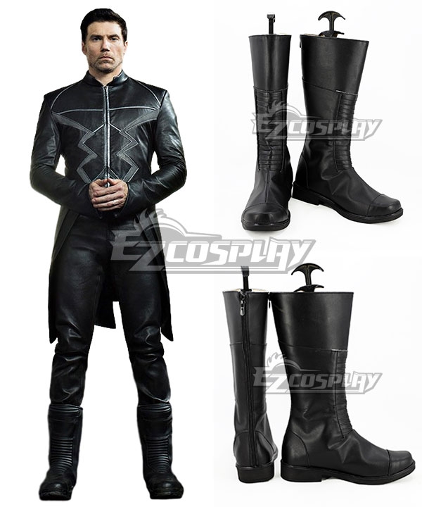 Marvel Inhumans Black Bolt Blackagar Boltagon Black Shoes Cosplay Boots