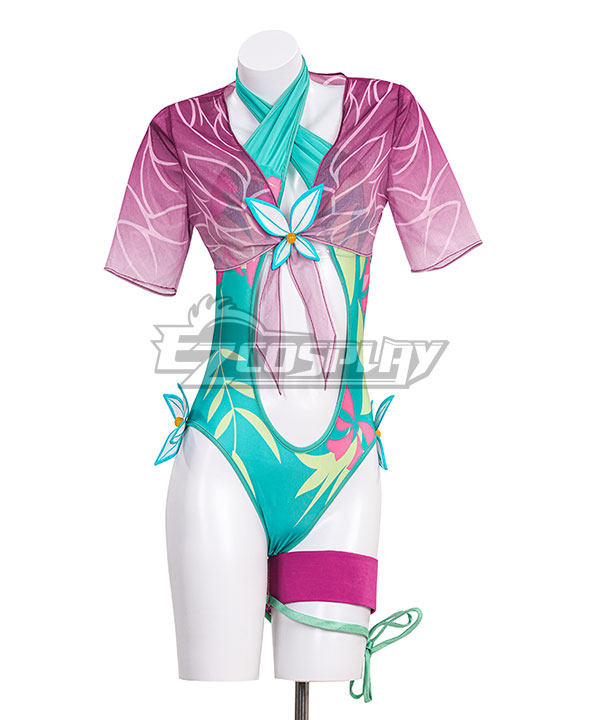 Ezcosplay Original Derivative Marvel Rivals Psylocke Sexy Swimsuit Bikini Sets Cosplay Costume