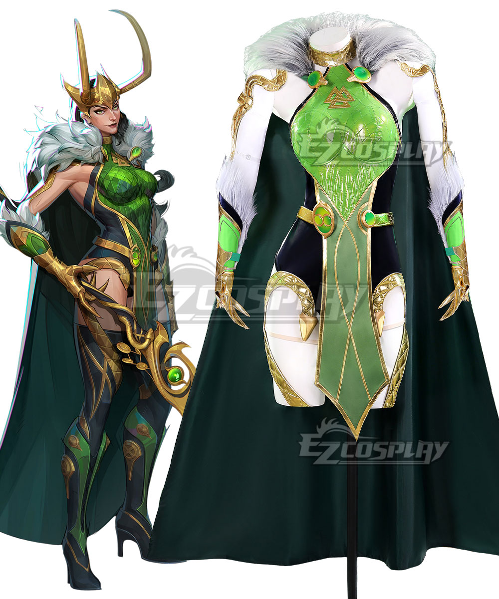 Marvel Rivals Mods Loki Robe Marvel Rivals Lady Loki Cosplay Costume