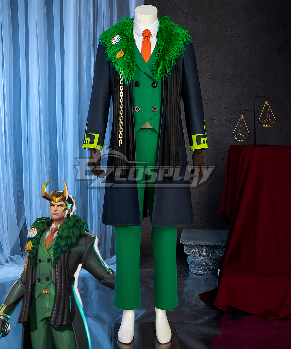 Marvel Rivals Loki Loki Presidential Attire Skin Cosplay Costume