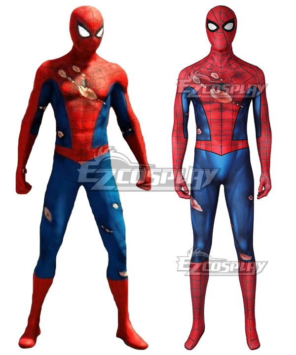 Marvel's Spider-Man PS5 classic suit damaged Cosplay Costume