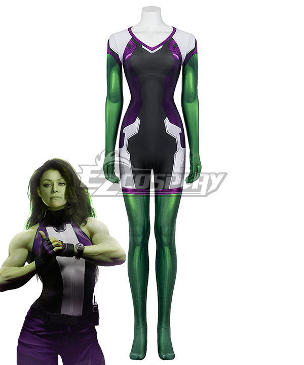 Marvel Savage She Hulk She Hulk Jennifer Susan Walters Green Black Cosplay Costume