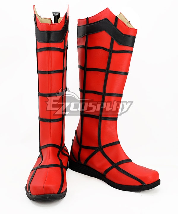 Marvel Spiderman Spider Man Homecoming Peter Parker Red Black Shoes Cosplay Boots